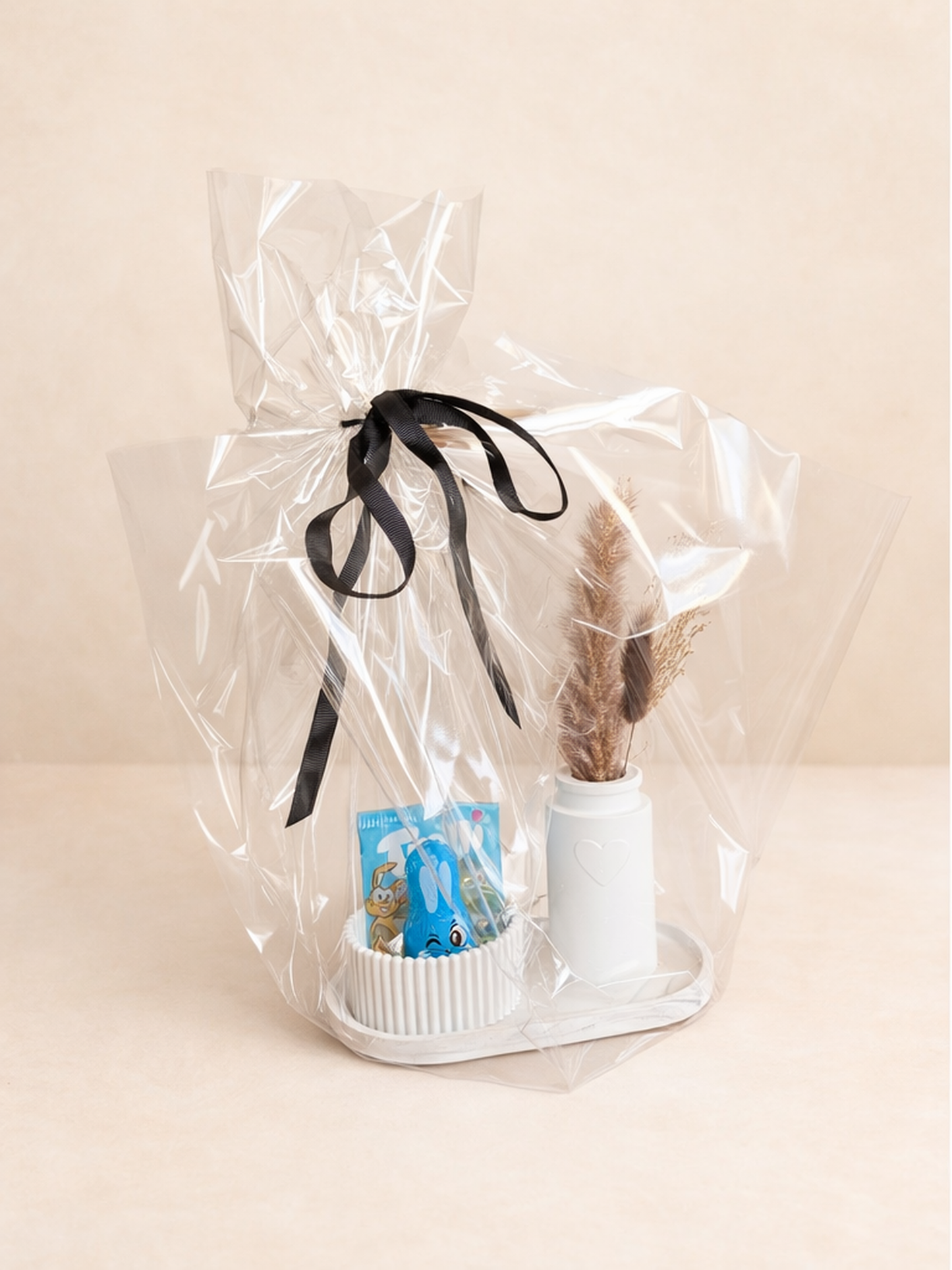 Geschenkset mit Trockenblumen + Süßes