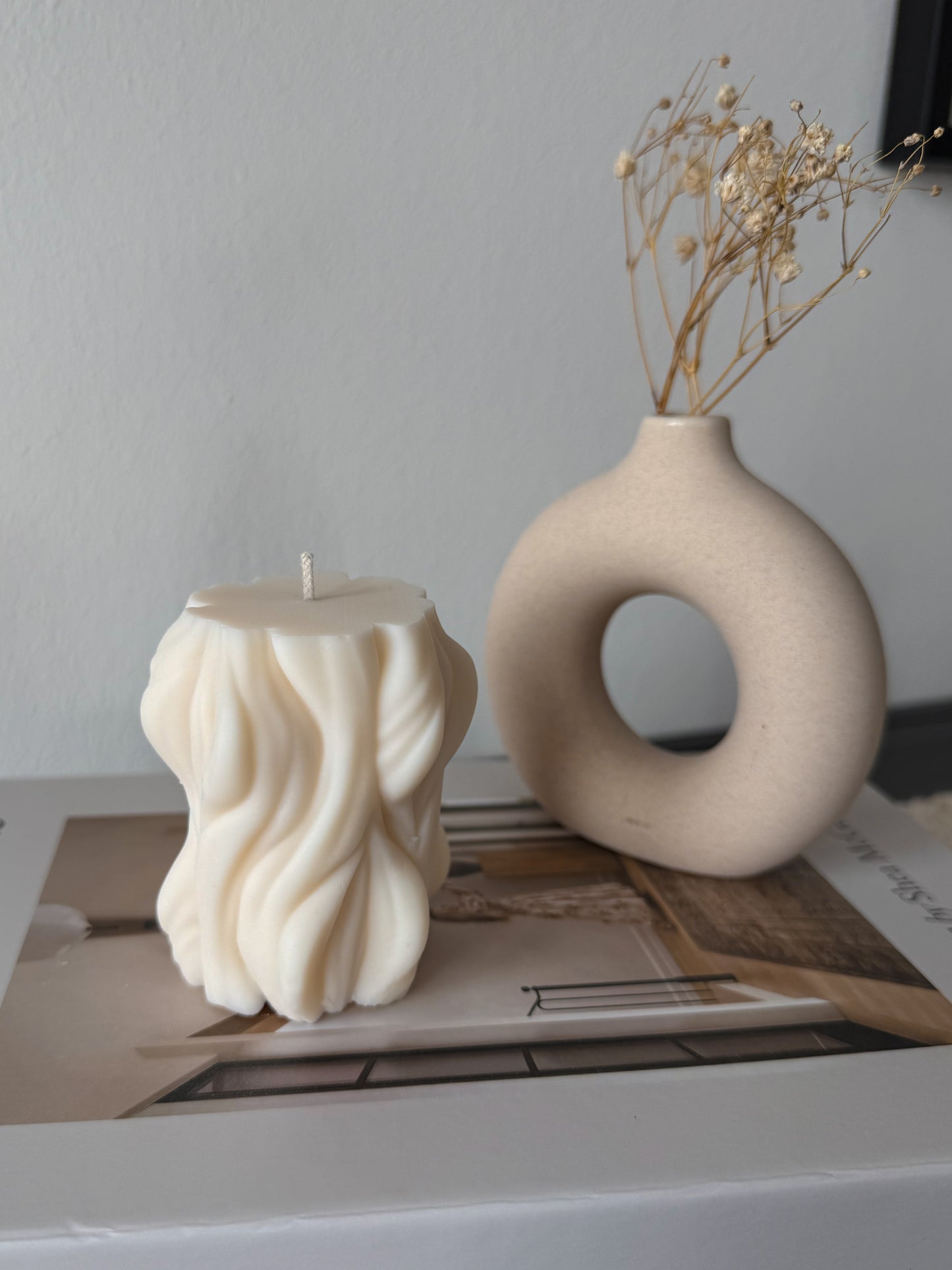 Swirl Säulen Kerze