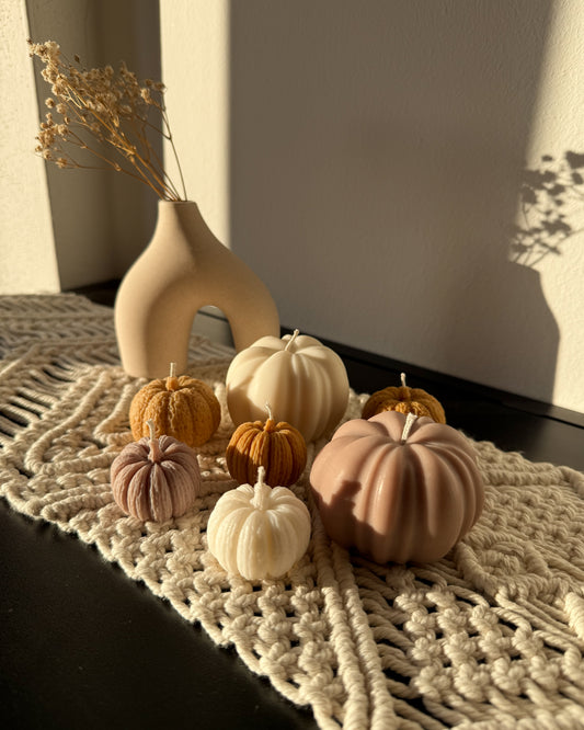 Kürbis Kerzen Set - 7teilig