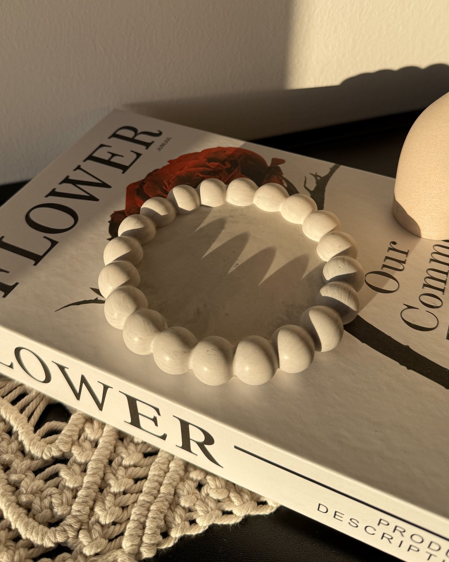 Tablett rund mit Bubbles