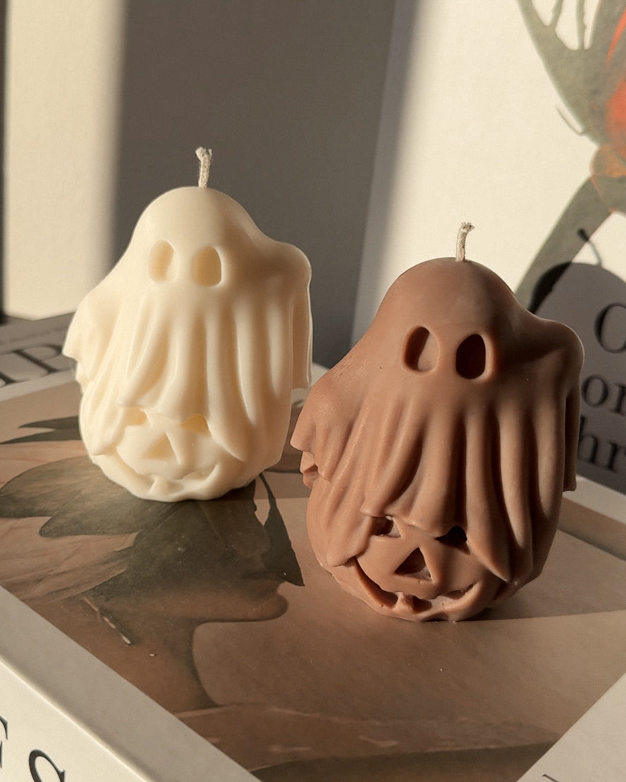 Gespenst-Kürbis Kerze